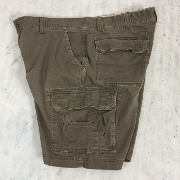 RedHead Cargo Shorts Mens 40 Brown Box Pockets - Picture 4 of 10